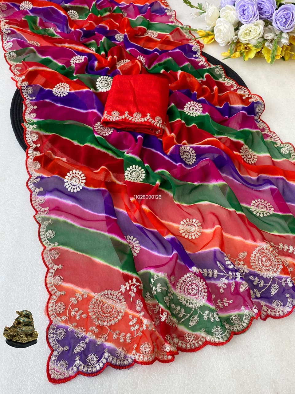 Lahriya saree